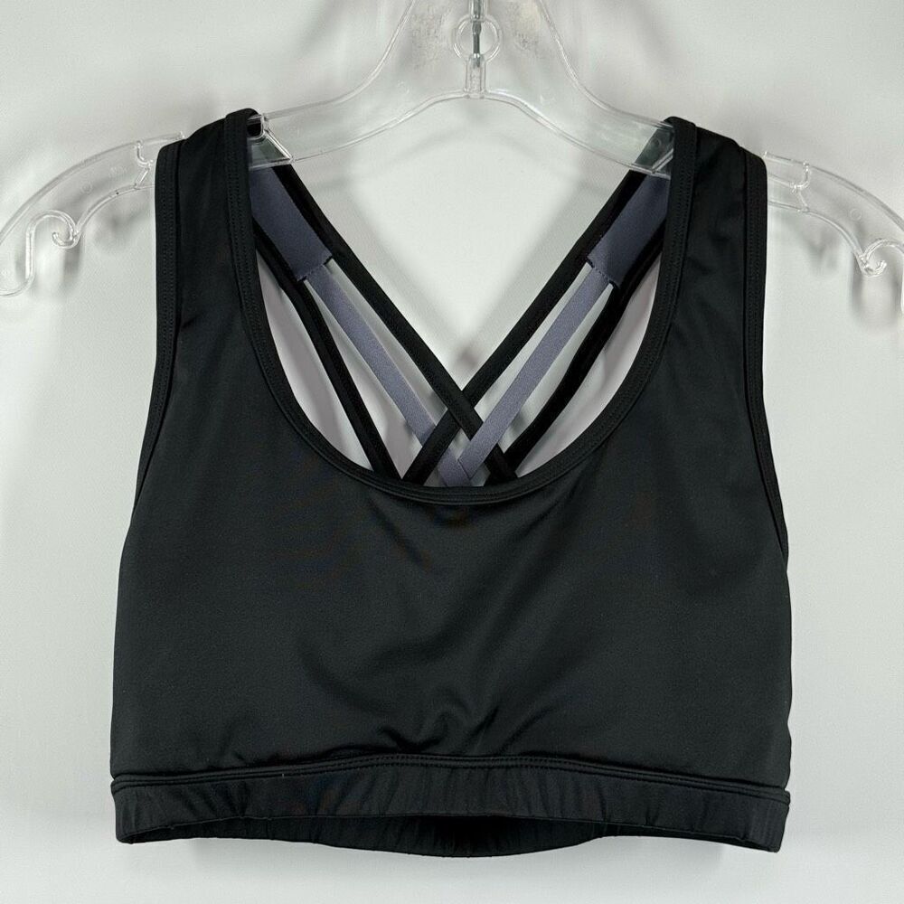 C20 BCG mid support crisscross back sport bra size medium